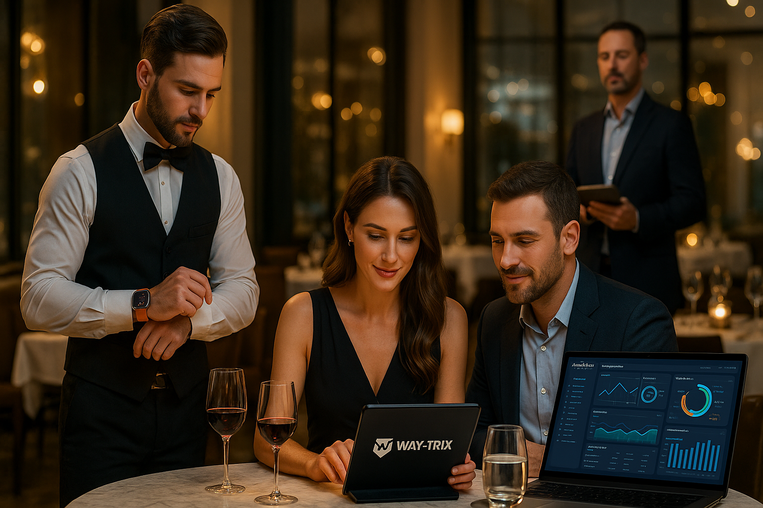 Waytrix service moment in a restaurant